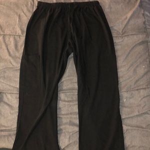 Black scrub pants